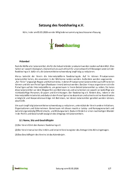 Datei:Satzung foodsharing eV Bundesweit Sitz Koeln.pdf