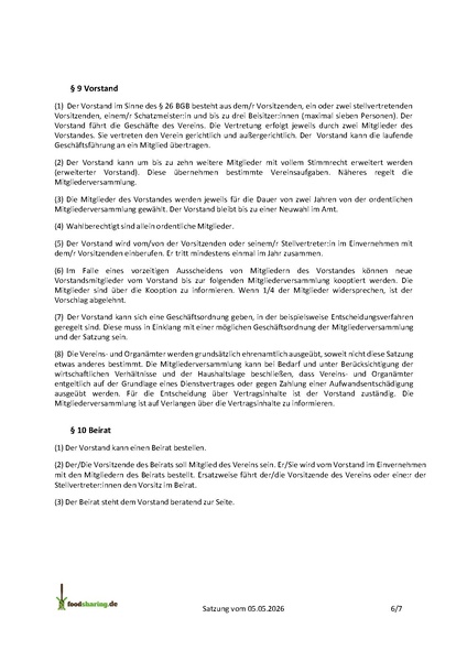 Datei:Satzung foodsharing eV Bundesweit Sitz Koeln.pdf