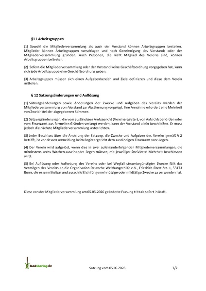 Datei:Satzung foodsharing eV Bundesweit Sitz Koeln.pdf